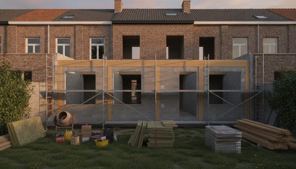 extension de maison à Bruxelles, une rénovation qui augmente le revenu cadastral